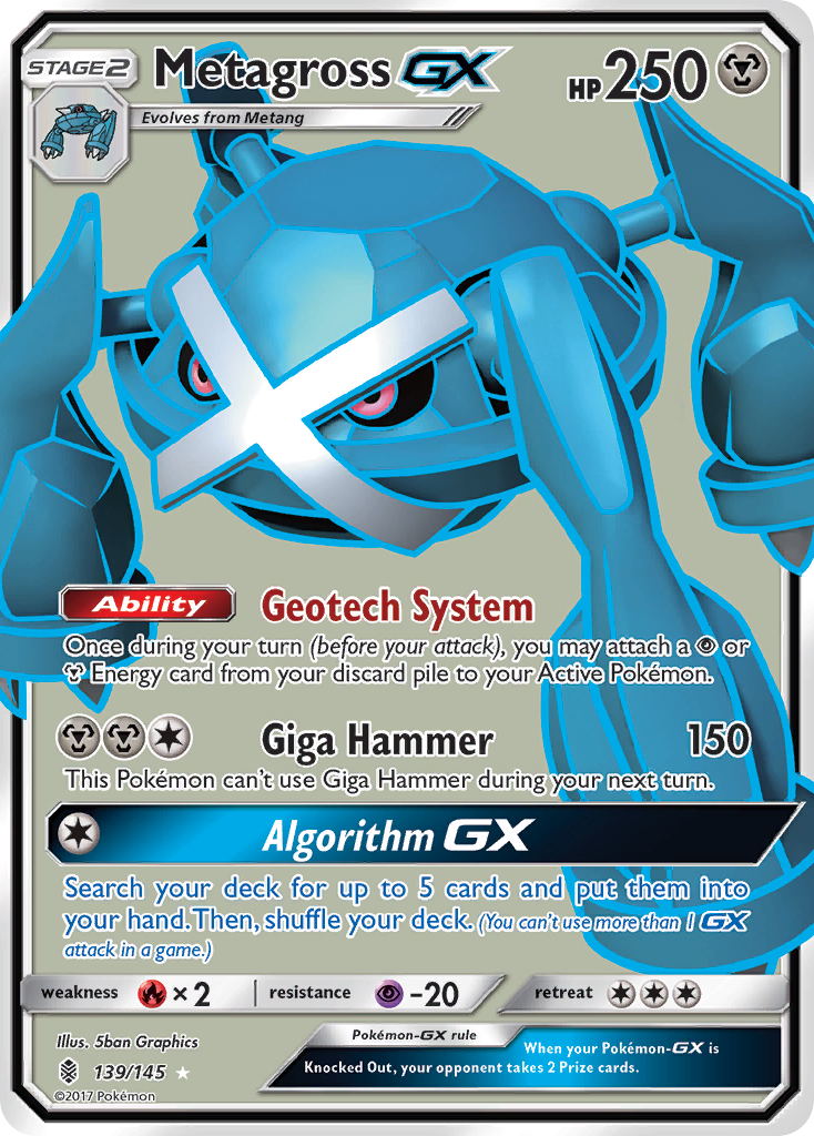 Metagross-GX - 139/145 - Guardians Rising