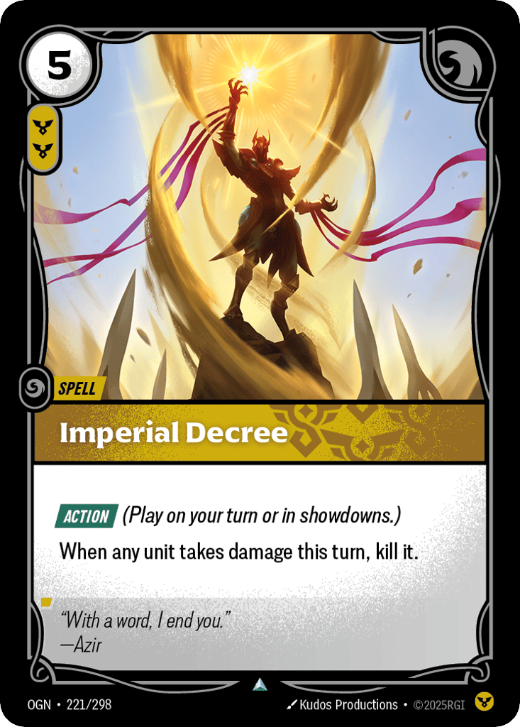 Imperial Decree - 221/298 - Uncommon - Origins