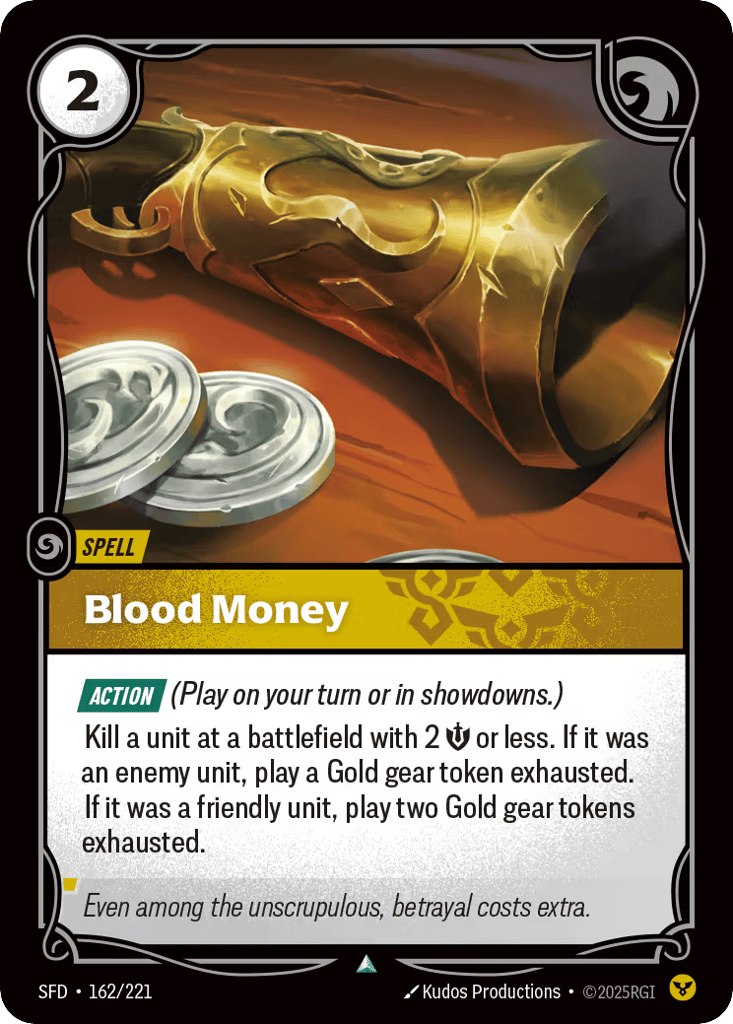 Blood Money - 162/221 - Uncommon - Spiritforged
