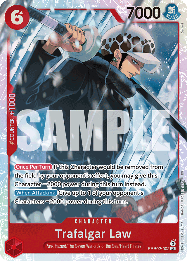 Trafalgar Law - PRB02-002 - Super Rare - The Best Vol.2