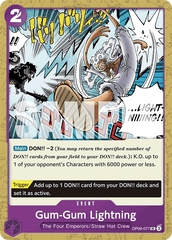 Gum-Gum Lightning - OP09-077 - Uncommon - Emperors In The New World