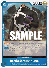Bartholomew Kuma - OP01-074 - Rare - Romance Dawn