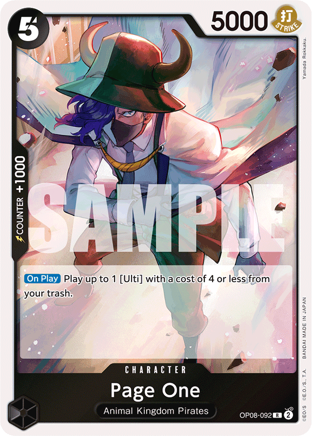 Page One - OP08-092 - Rare - Two Legends