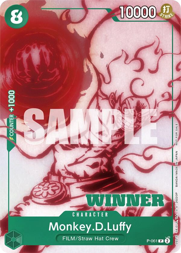 Monkey.D.Luffy - P-061 - Promo (Winner Stamp Foil) - Promos