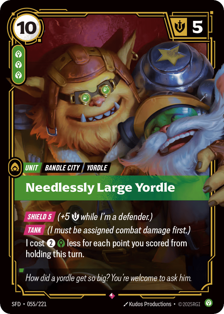 Needlessly Large Yordle - 055/221 - Rare - Spiritforged