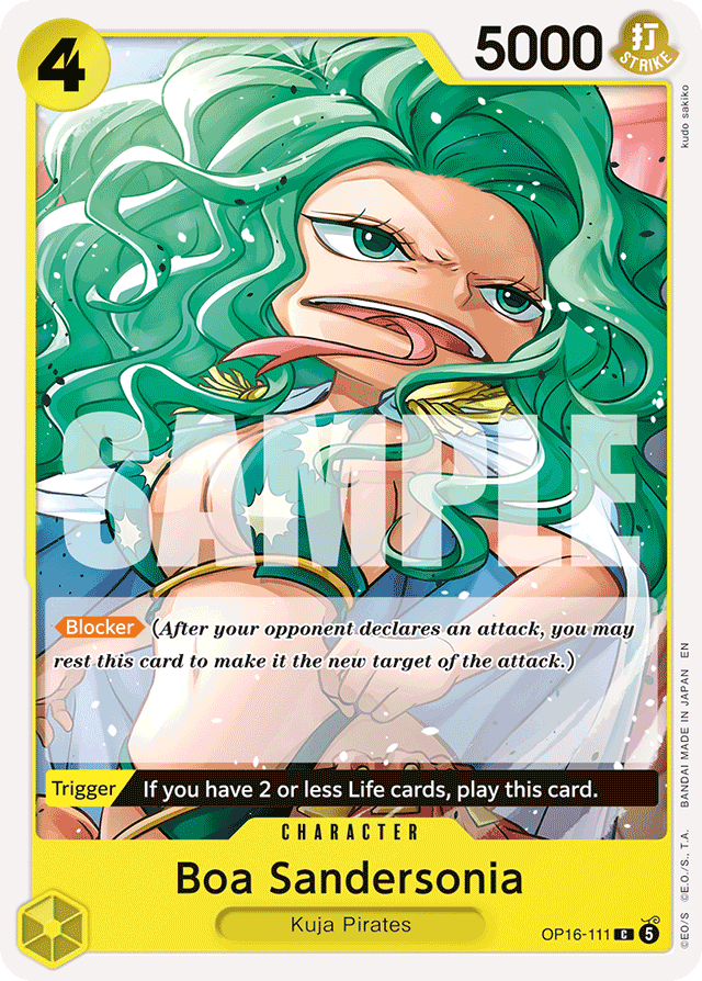 Boa Sandersonia - OP16-111 - Common - The Time Of Battle