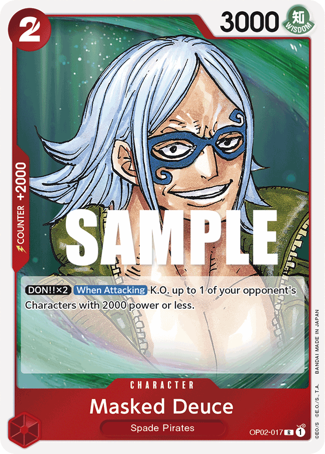 Masked Deuce - OP02-017 - Rare - Paramount War