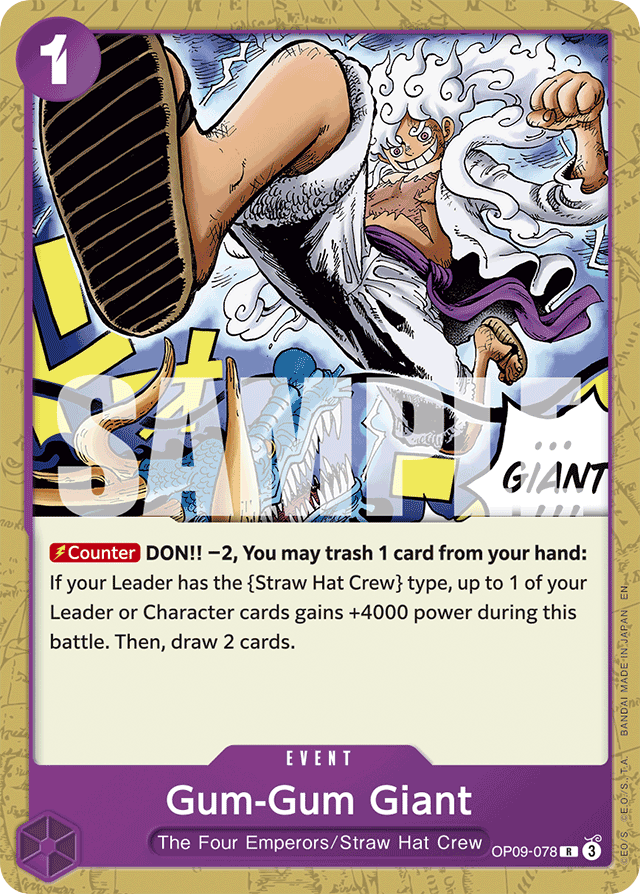 Gum-Gum Giant - OP09-078 - Rare (Starter Deck) - Emperors In The New World