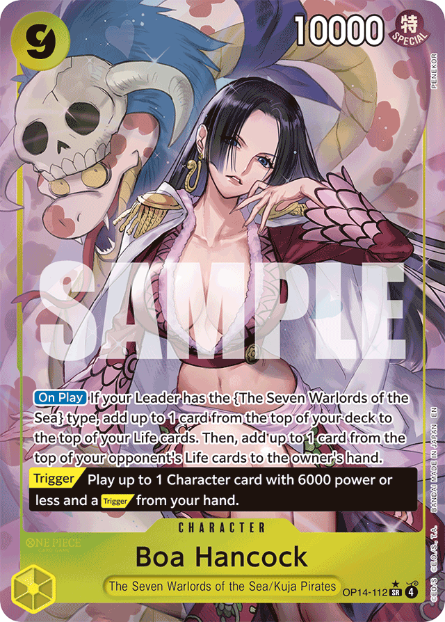 Boa Hancock - OP14-112 - Super Rare (Alternate Art) - The Azure Sea's Seven