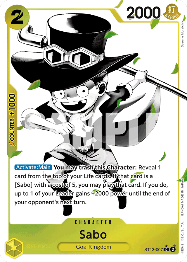 Sabo - ST13-007 - Common (Alternate Art) - Ultra Deck: The Three Brothers