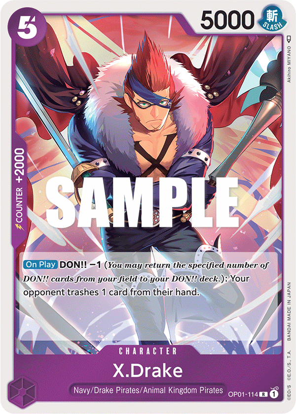 X.Drake - OP01-114 - Rare - Romance Dawn