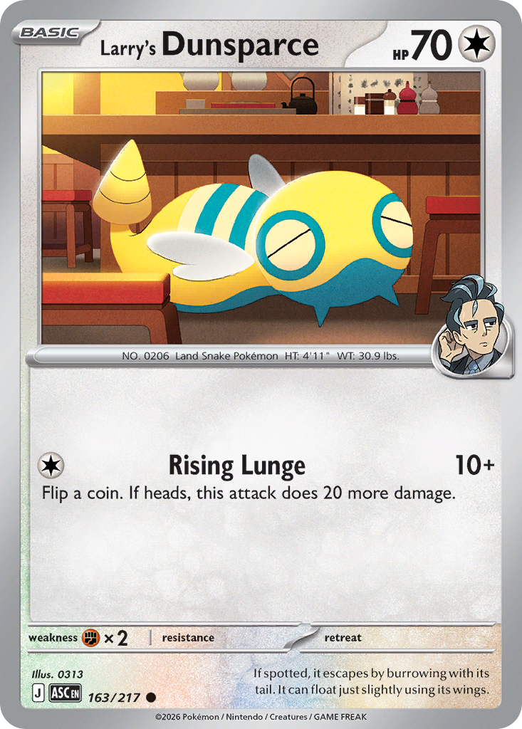 Larry's Dunsparce - 163/217 - Ascended Heroes
