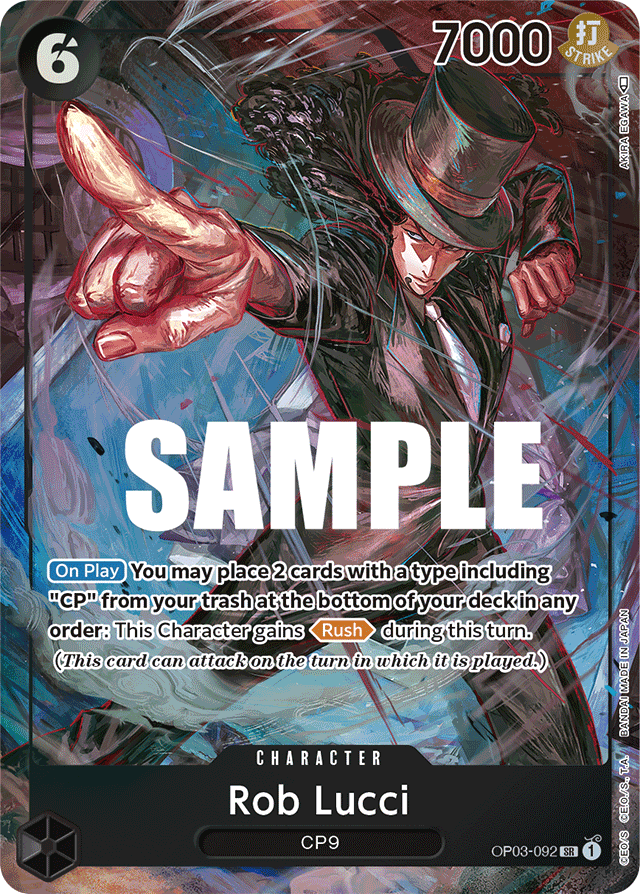 Rob Lucci - OP03-092 - Super Rare (Alternate Art) - Pillars of Strength