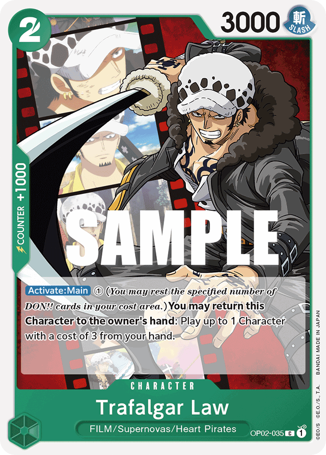Trafalgar Law - OP02-035 - Common - Paramount War