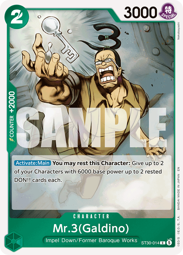 Mr.3(Galdino) - ST30-014 - Common - Luffy & Ace