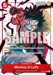 Monkey.D.Luffy - ST01-012 - Super Rare (Third Anniversary Stamp) - Straw Hat Crew