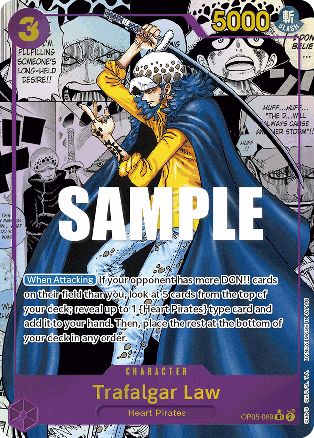 Trafalgar Law - OP05-069 - Super Rare (Manga Alt Art) - Awakening of the New Era