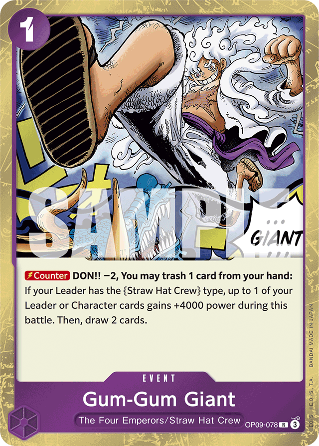 Gum-Gum Giant - OP09-078 - Rare - Emperors In The New World