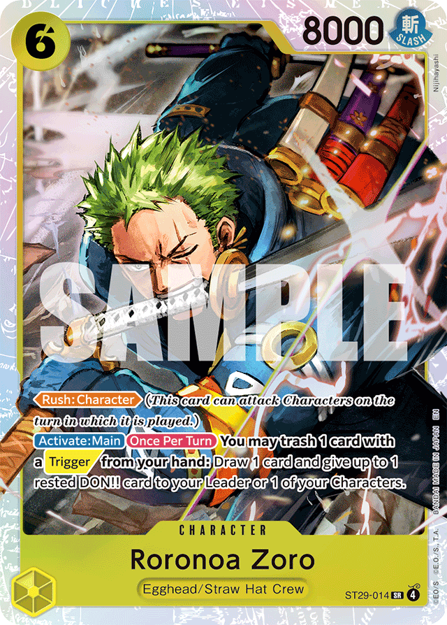 Roronoa Zoro - ST29-014 - Super Rare - Egghead