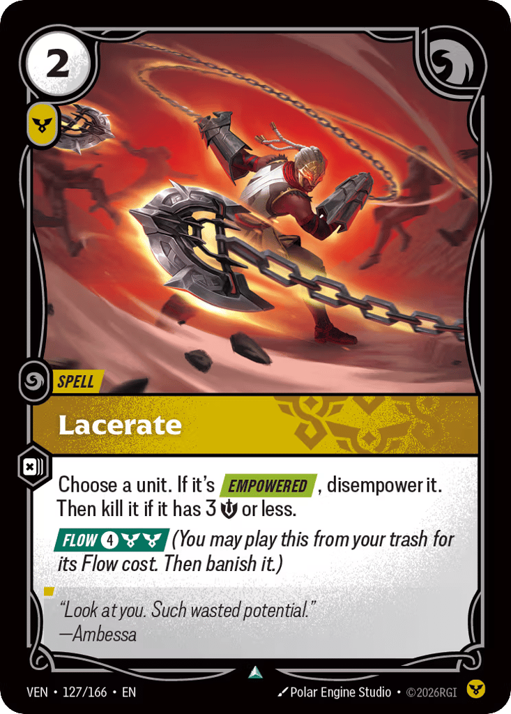 Lacerate - 127/166 - Common - Vendetta