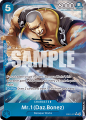 Mr.1(Daz.Bonez) - EB01-027 - Rare (Alternate Art) - Memorial Collection
