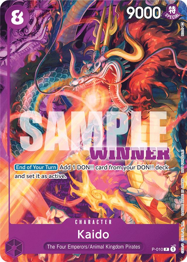 Kaido - P-010 - Promo (Winner Stamp) - Promos