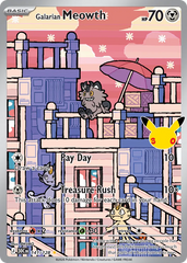 Galarian Meowth - 141/128 - 30th Celebration