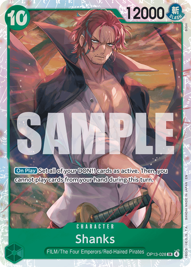 Shanks - OP13-028 - Super Rare - Carrying On His Will