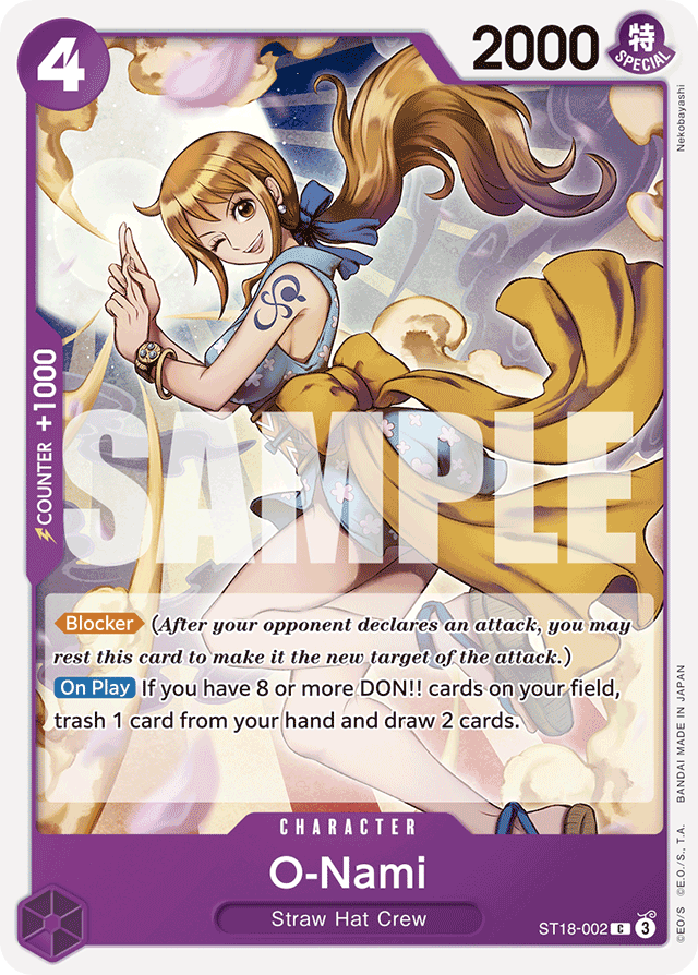 O-Nami - ST18-002 - Common - PURPLE Monkey.D.Luffy