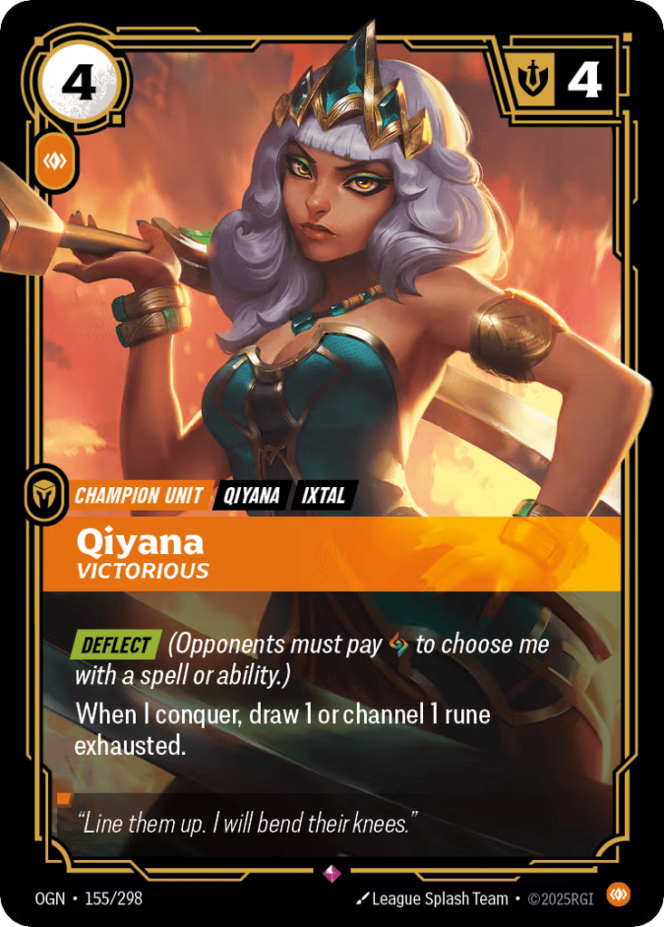 Qiyana, Victorious - 155/298 - Rare - Origins