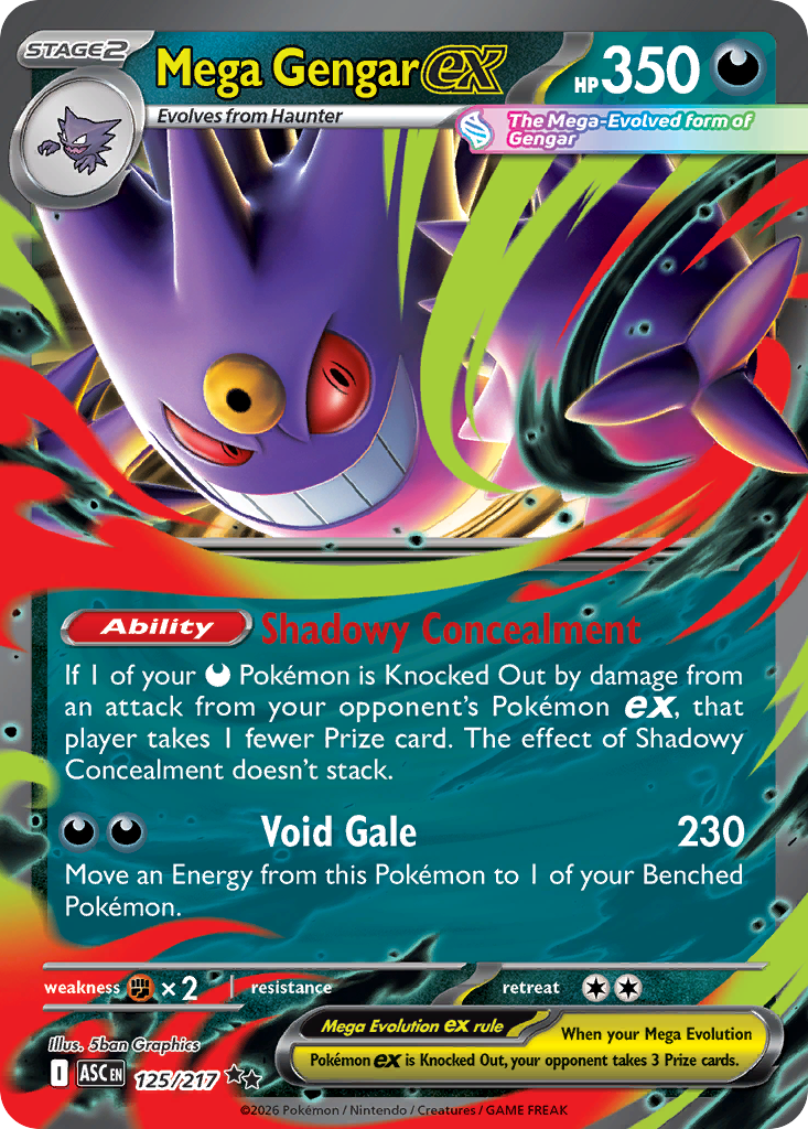 Mega Gengar ex - 125/217 - Ascended Heroes