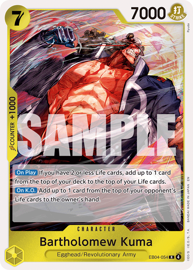 Bartholomew Kuma - EB04-054 - Rare - Egghead Crisis