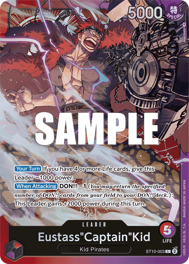 Eustass"Captain"Kid - ST10-003 - Leader - Ultra Deck: The Three Captains