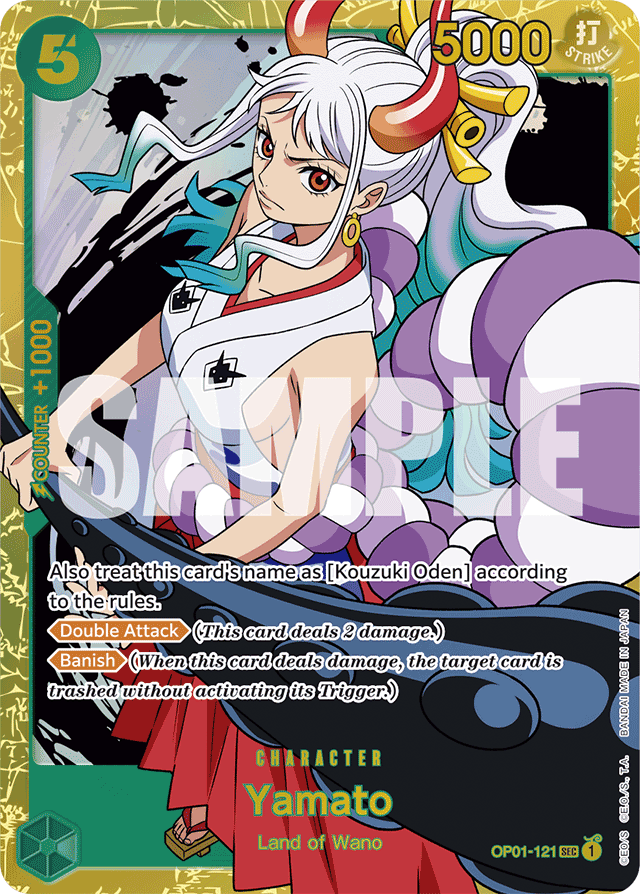 Yamato - OP01-121 - Secret Rare (Reprint) - Romance Dawn