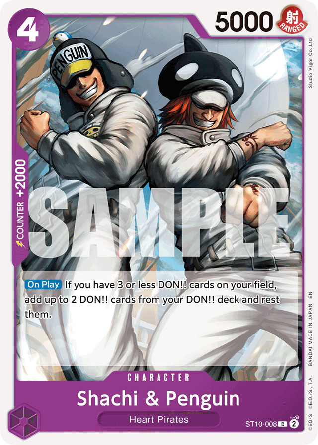 Shachi & Penguin - ST10-008 - Common (Reprint) - Ultra Deck: The Three Captains