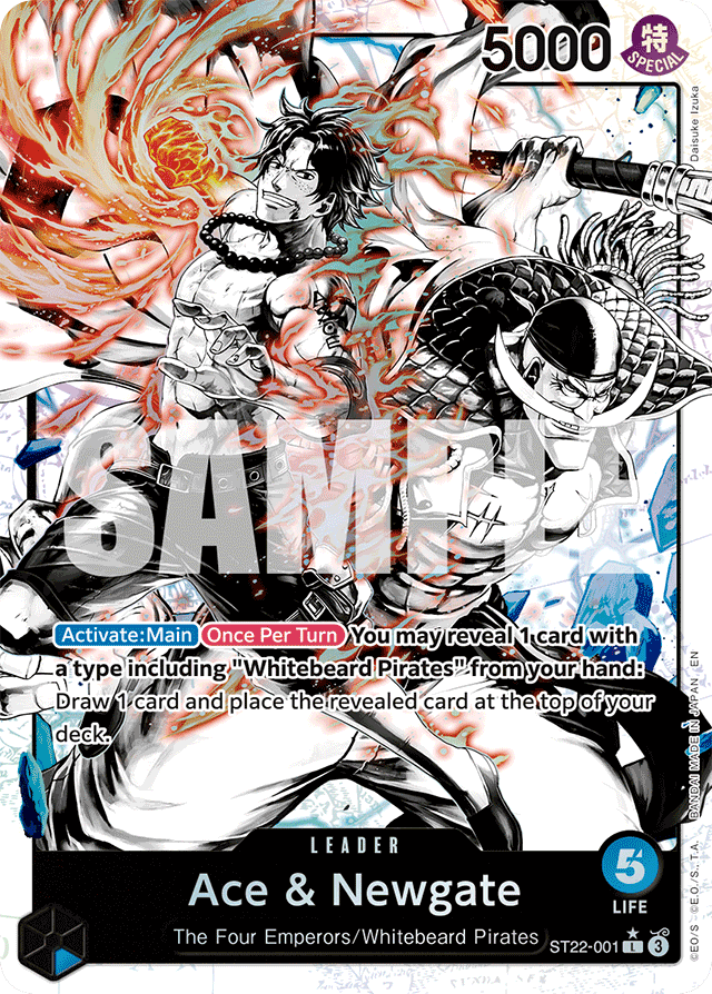 Ace & Newgate - ST22-001 - Leader (Alternate Art) - Ace & Newgate