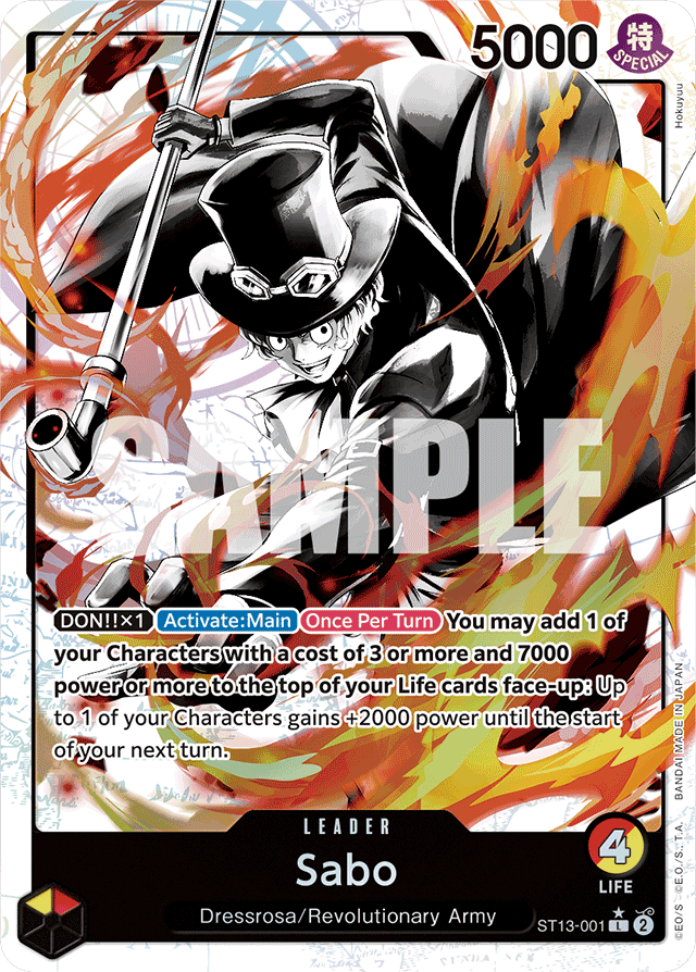 Sabo - ST13-001 - Leader (Alternate Art) - Ultra Deck: The Three Brothers