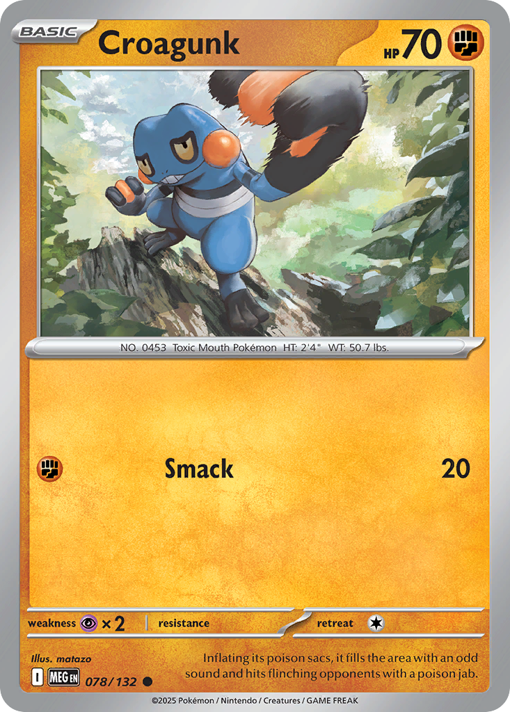 Croagunk - 078/132 - Mega Evolution