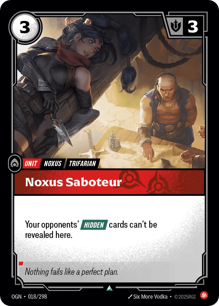 Noxus Saboteur - 018/298 - Uncommon - Origins
