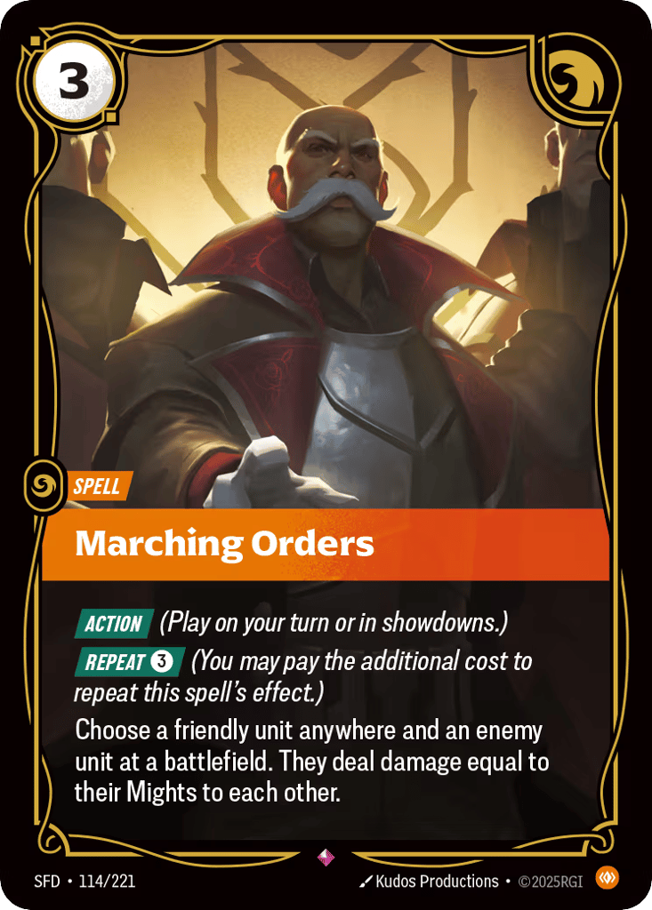 Marching Orders - 114/221 - Rare - Spiritforged