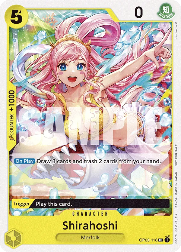 Shirahoshi - OP03-116 - Uncommon (Tournament Pack Vol6Alt Art) - Pillars of Strength