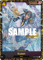 Kuzan - OP02-096 - Super Rare (Championship Stamp) - Paramount War