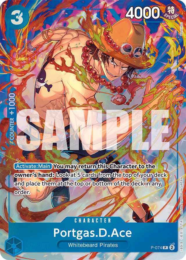 Portgas.D.Ace - P-074 - Promo - Promos