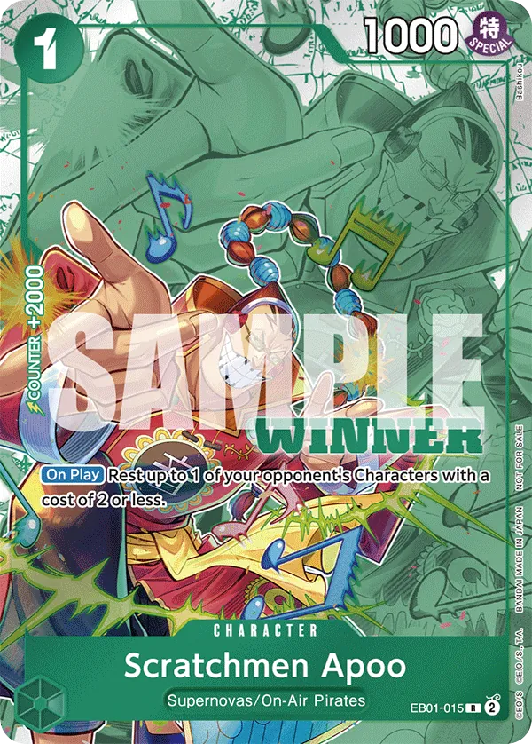 Scratchmen Apoo - EB01-015 - Rare (Winner Stamp) - Memorial Collection