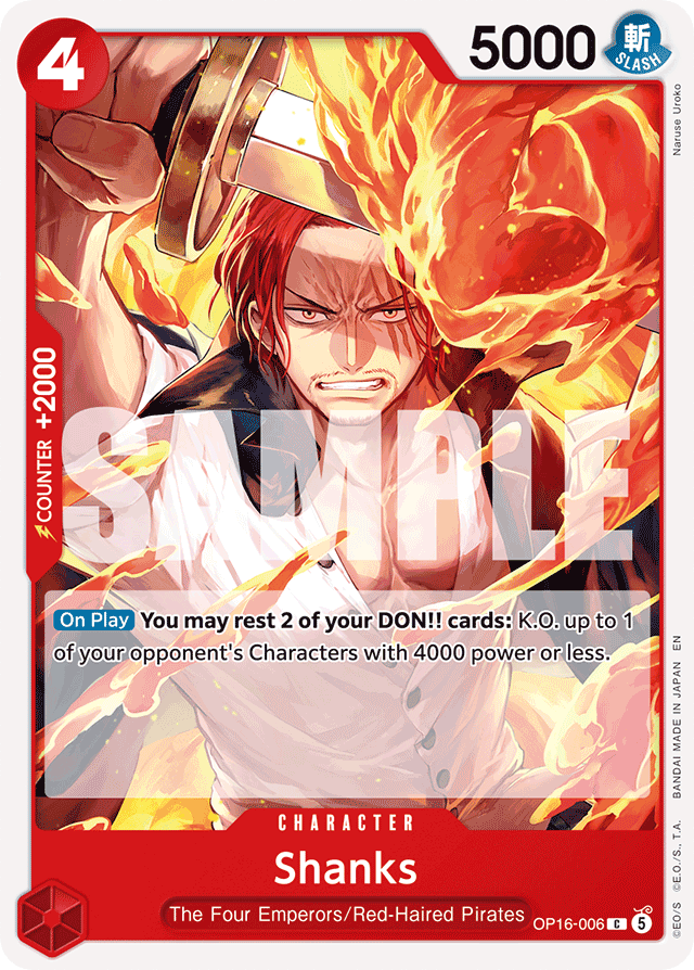 Shanks - OP16-006 - Common - The Time Of Battle
