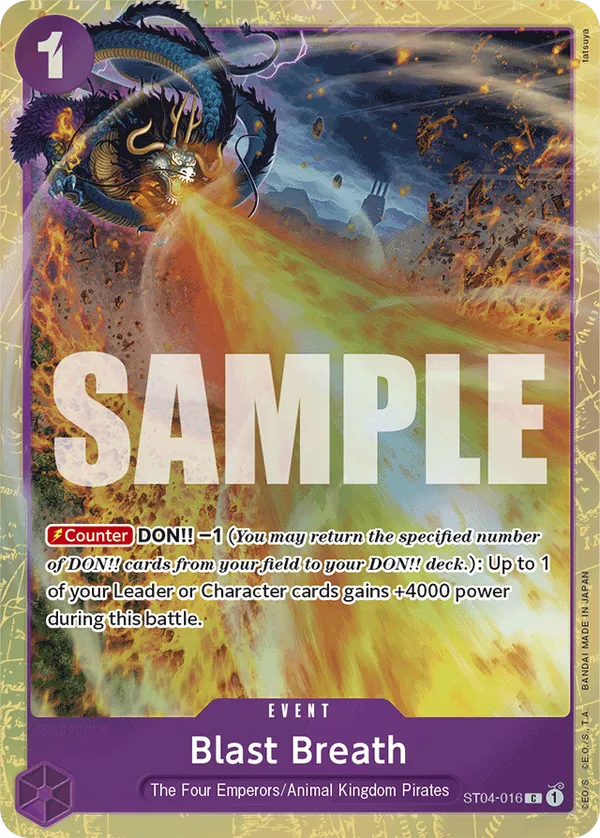 Blast Breath - ST04-016 - Common (Best Selection Vol1Alt Art) - Animal Kingdom