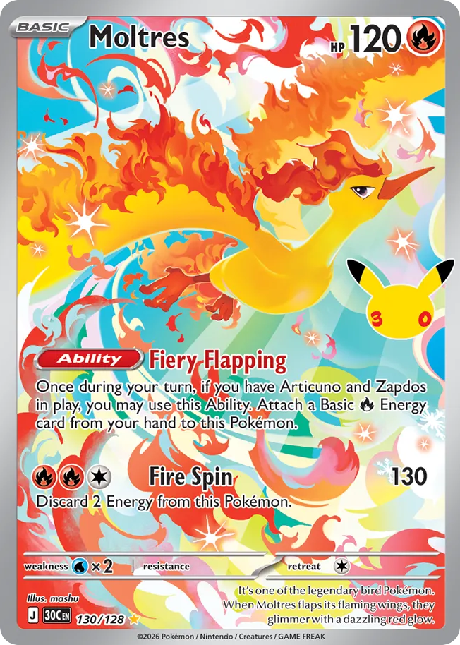 Moltres - 130/128 - 30th Celebration