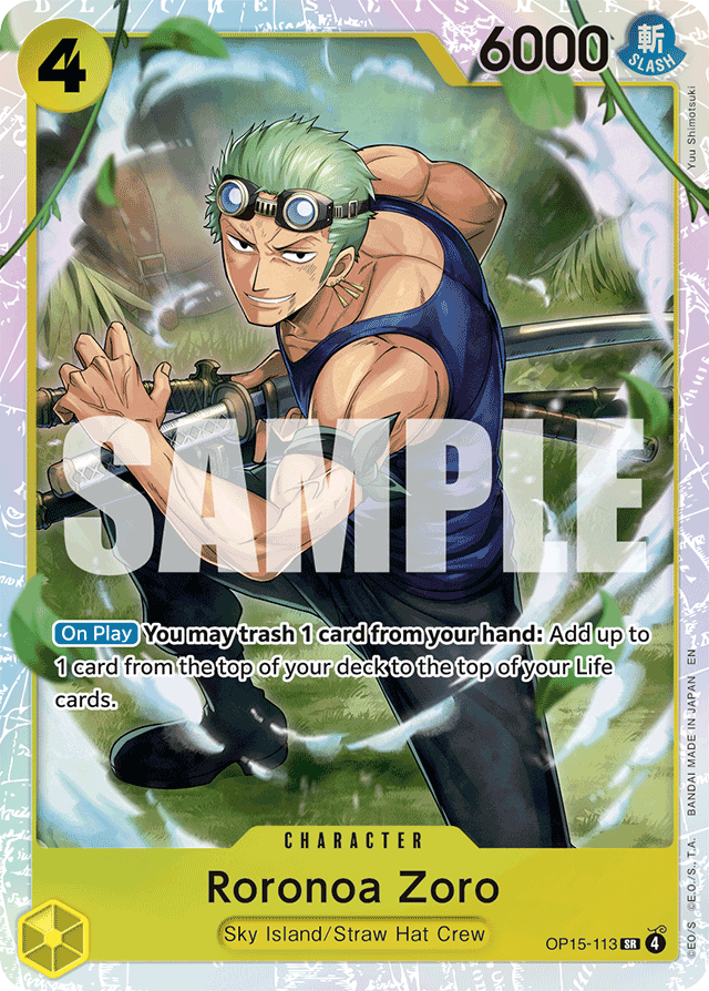 Roronoa Zoro - OP15-113 - Super Rare - Adventure on Kami's Island