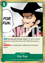 For Fun - OP14-037 - Rare - The Azure Sea's Seven