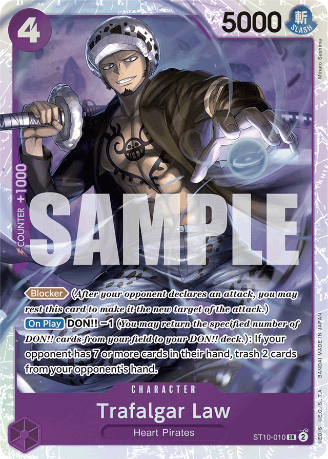 Trafalgar Law - ST10-010 - Super Rare (Reprint) - Ultra Deck: The Three Captains